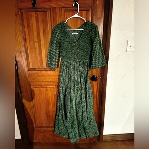 Christy Dawn Green Maxi Dress